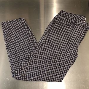 🏖 Crown & Ivy Patterned Denim Crop/Ankle Size 10P